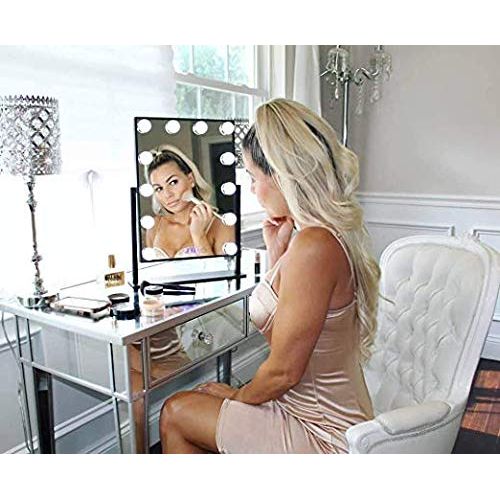  Estala Vanity Mirror with Lights - Professional Makeup Mirror & Lighted Vanity Makeup Table Set with Smart...