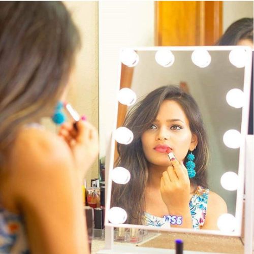  Estala Vanity Mirror with Lights - Professional Makeup Mirror & Lighted Vanity Makeup Table Set with Smart...