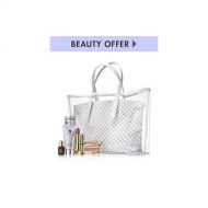 Estee Lauder ESTEE LAUDER White Tote Bag +6 Pieces Cosmetics Gift .