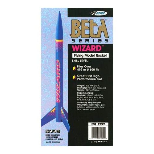  [아마존베스트]Estes Wizard Flying Model Rocket | Build Your Own Rocket Kit | Soars to 1600 | Fun Unplugged Family Activity | Great for Hobbyists & Kids 10+
