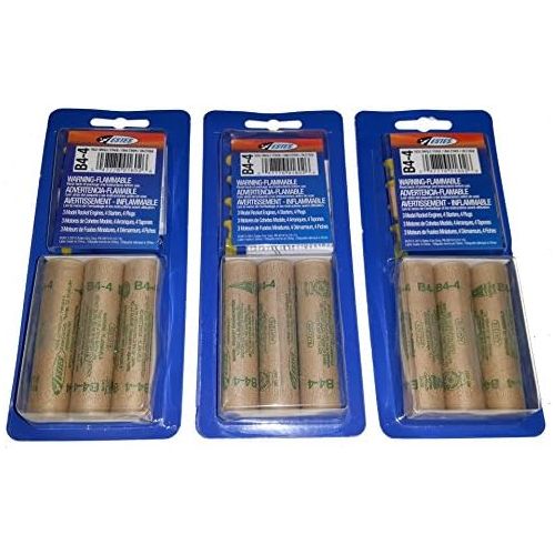  [아마존베스트]Estes B4-4 Mini Bulk Pack - 3 Packs of 3 for 9 Engines / Motors with Starters