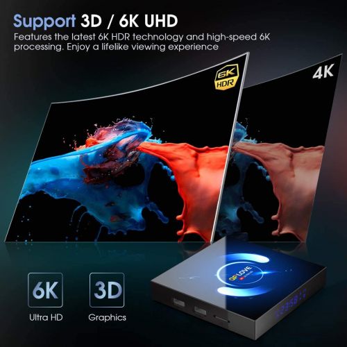  Android 8.1 TV Box 4GB DDR4 Ram 32GB ROM EstgoSZ H96 Max X2 4K Smart TV Box Amlogic S905X2 CPU HDMI 2.1H2652.4G 5.0G Wifi100M LANBLUSB3.0 Full HD TV Box with Mini Wireless Bac