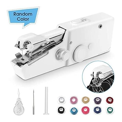  Estink Handheld Sewing Machine Mini Portable Quick Repairing Cordless Sewing Machine for DIY Multifunctional Single Stitch Sewing Machine