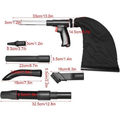  Estink Druckluftpistole, Multifunktionales 2 in 1 Blaspistole, Einfach von der Blasfunktion auf die Saugfunktion umzuschalten, mit 3L Staubdichte Tasche