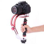 Estink Handheld Camera Stabilizer,PRO Handheld Steadycam Video Gimbal Stabilizer for Digital Camera Camcorder DV DSLR SLR(Red)