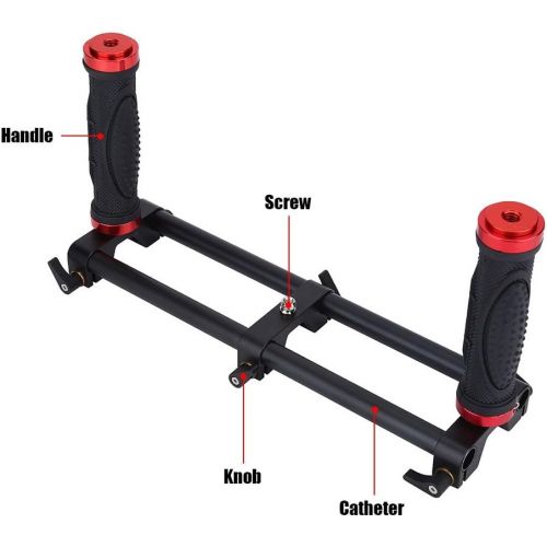 Estink Dual Grip Gimbal Handle, Camera Dual Grip Extender Handle Gimbal Stabilizer Rig Accessory for Zhiyun Feiyu