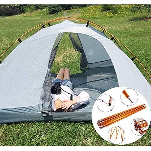  Estink Pole Tent Accessories, 2pcs Outdoor Backpacking Aluminium Alloy Tent Pole Support Replacement Accessory for Hiking Shelters and Awnings