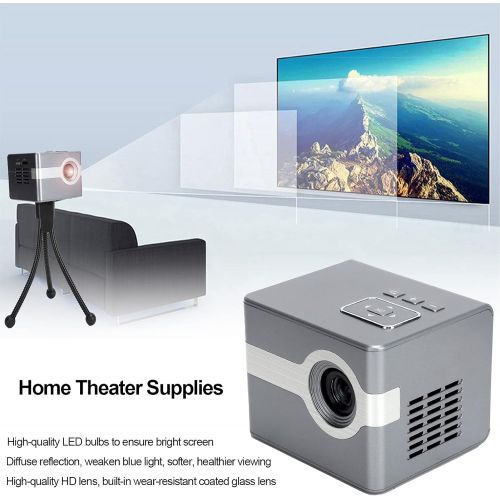  Estink Mini Projector, Portable Multi?Function Cinema Projector with High?Definition Lens, Led Bulbs,for Home Theater 100V?240V(us)