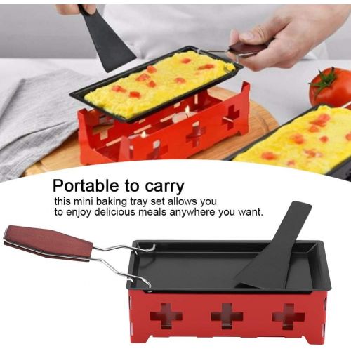  Estink Cheese Raclette Stove Set To-Go Taste Mini Raclette Set Portable Candlelight Holland Partyclette Raclette Grill Home for Kitchen