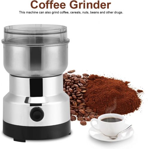  [아마존베스트]Estink Spice and coffee mill, electric coffee and spice mill, stainless steel container, electric coffee grinder with stainless steel impact knife, for coffee beans, nuts, spices cereals.