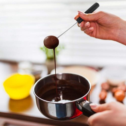  [아마존베스트]Estink Chocolate Fork DIY Baking Stainless Steel Chocolate Dipping Fork Set Pralines Fruit Candy Cake Fondue, 10 Pieces