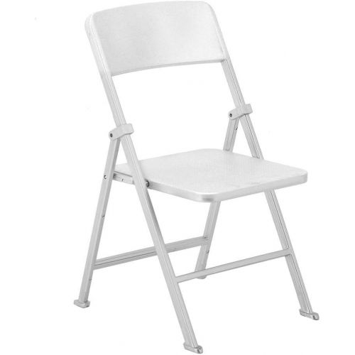  Estink- Doll Chair,1/6 Scale 3.3 * 3.5 * 6.9 inch Dollhouse Miniature Furniture Folding Chair for Dolls Action Figure(Silver)