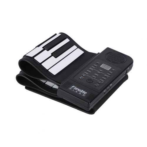  Estink Roll up Piano, Portable 61-Keys Roll up Soft Silicone Flexible Electronic Digital Music Keyboard Piano New