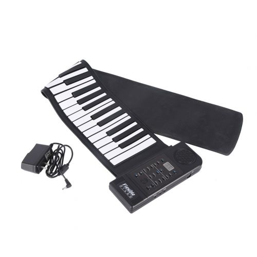  Estink Roll up Piano, Portable 61-Keys Roll up Soft Silicone Flexible Electronic Digital Music Keyboard Piano New