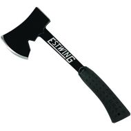 Estwing Campers Axe - 14 Hatchet with Forged Steel Construction & Shock Reduction Grip - EB-25A