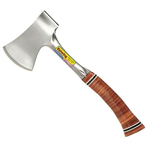  [아마존베스트]Estwing Sportsmans Axe - 14 Camping Hatchet with Forged Steel Construction & Genuine Leather Grip - E24A