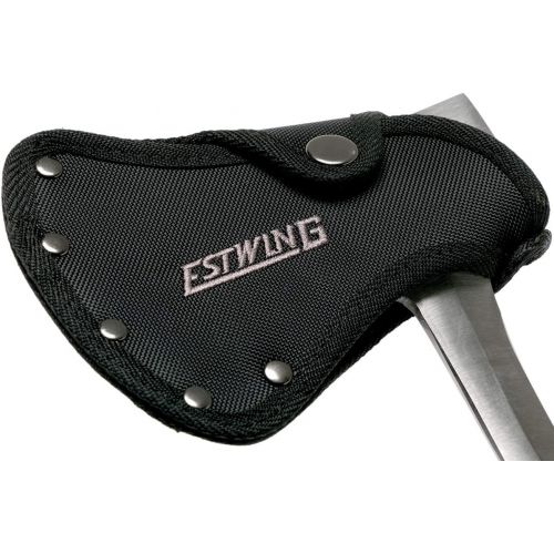  [아마존베스트]Estwing Sportsmans Axe - 14 Camping Hatchet with Forged Steel Construction & Genuine Leather Grip - E24A