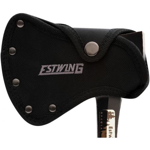  [아마존베스트]Estwing Special Edition Sportsmans Axe - 14 Camping Hatchet with Forged Steel Construction & Genuine Leather Grip - E24ASEA