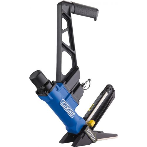  [아마존베스트]Estwing EFL50Q Pneumatic 2-in-1 15.5-Gauge and 16-Gauge 2 Flooring Nailer and Stapler Ergonomic and Lightweight Nail Gun for Hardwood Flooring with Interchangeable Base Plates, No-