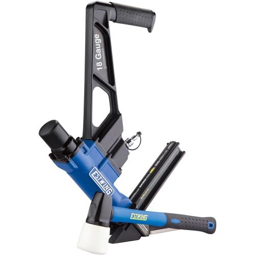  [아마존베스트]Estwing EF18GLCN Pneumatic 18-Gauge 1-3/4 L-Cleat Flooring Nailer Ergonomic and Lightweight Nail Gun with No-Mar Baseplates for Tongue and Groove, Hardwood, Bamboo, and Engineered