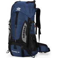 60L Hiking Backpack Men Camping Backpack with rain cover Lightweight Backpacking Backpack Travel Backpack (Dark Blue)