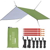 Esup 10 x 10(13) ft Hammock Rain Fly Lightweight Windproof Tent Tarp, 210T Ripstop Nylon Material, Camping, Hiking Essential Gear