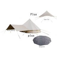 Esup DANCHEL OUTDOOR Cotton Bell Tent with Front Awning Rain Fly and Footprint.