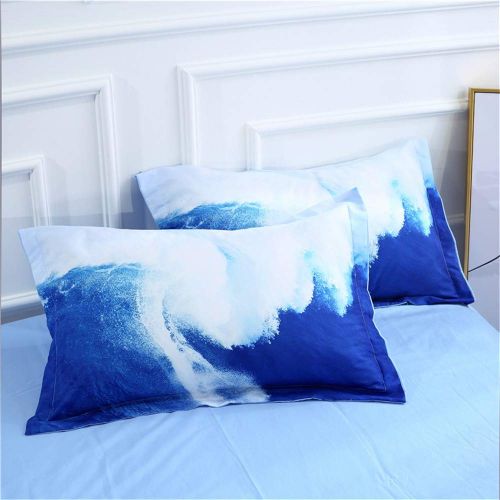  EsyDream Surfing at Sea Boys Duvet Bedlinen Sheet King Queen Twin 3D Oil Painting Ocean Surfing Sport Mens Boys Bedding Bedspreads No Quilt(Color 19,Twin-4PC)
