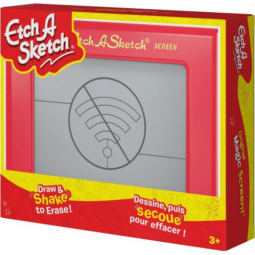  [아마존베스트]Etch A Sketch, Classic Red Drawing Retro Toy with Magic Screen, for Ages 3 and Up