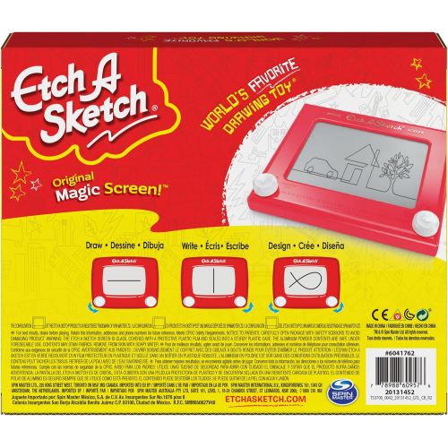  [아마존베스트]Etch A Sketch, Classic Red Drawing Retro Toy with Magic Screen, for Ages 3 and Up