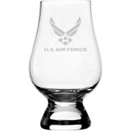 [아마존베스트]Etched Laser Art United States Air Force Etched Glencairn Crystal Whisky Glass