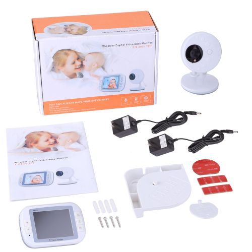  EtekStorm 3.5 HD Video Baby Monitor with Infrared Night Vision, Two Way Talk Back, Room...