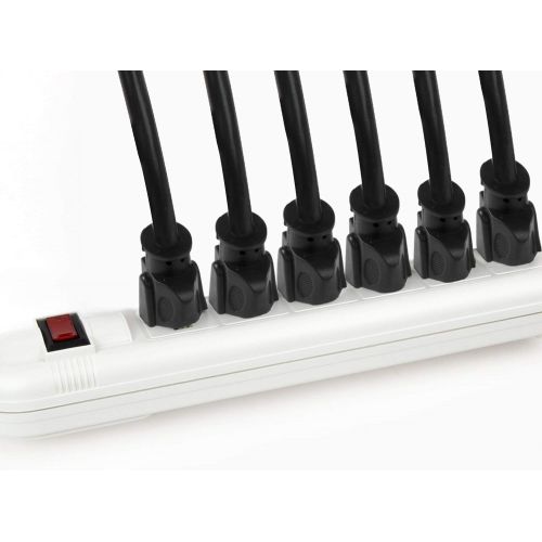  [아마존 핫딜]  [아마존핫딜]Etekcity Power Extension Cord Short Cable, Outlet Saver, 3 Prong, 16AWG 13A, UL Listed (10 Pack, 1 Foot)