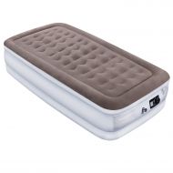 [아마존 핫딜]  [아마존핫딜]Etekcity Air Mattress Upgraded Twin Size Inflatable Airbed Blow Up Air Bed Raised Mattress with Built-in Pump for Camping, Guest, Hiking, Height 18”, 2-Year Warranty, Storage Bag