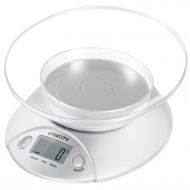 [아마존 핫딜]  [아마존핫딜]Etekcity Digital Kitchen Food Scale and Multifunction Weight Scale with Removable Bowl, 11 lb 5kg