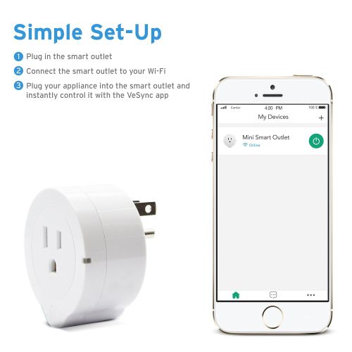  [아마존 핫딜]  [아마존핫딜]Etekcity Smart Plug, Works with Alexa, Google Home and IFTTT, WiFi Energy Monitoring Mini Outlet with Timer (4-Pack), No Hub Required, ETL Listed, White, 2 Years Warranty and Lifet