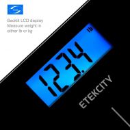 [아마존 핫딜]  [아마존핫딜]Etekcity Digital Body Weight Bathroom Scale with Step-On Technology, 400 Pounds, Body Tape Measure Included, Elegant Black