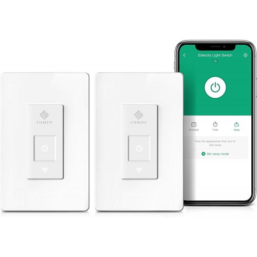  [아마존 핫딜] [아마존핫딜]Smart Light Switch by Etekcity, WiFi Inwall Switch with Timer, Works with Alexa, Google Home and IFTTT, No Hub Required, Guided Installation, ETL and FCC listed, 2 Years Warranty (