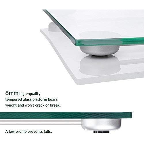  [아마존 핫딜] [아마존핫딜]Etekcity Digital Body Weight Bathroom Scale with Body Tape Measure, 8mm Tempered Glass, 400 Pounds