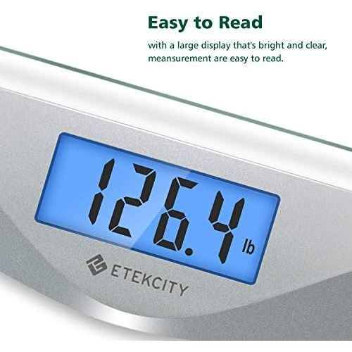  [아마존 핫딜] [아마존핫딜]Etekcity Digital Body Weight Bathroom Scale with Body Tape Measure, 8mm Tempered Glass, 400 Pounds