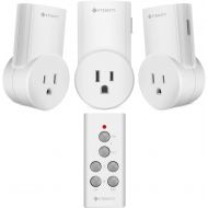 [아마존 핫딜] [아마존핫딜]Etekcity Remote Control Outlet Wireless Light Switch for Household Appliances, Plug and Go, Up to 100 ft. Range, FCC ETL Listed, White (Learning Code, 3Rx-1Tx)