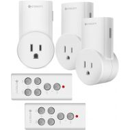 [아마존핫딜][아마존 핫딜] Etekcity Remote Control Outlet Kit Wireless Light Switch for Household Appliances, Unlimited Connections, Up to 100 ft. Range, FCC, ETL Listed, White (Learning Code, 3Rx-2Tx) - Ele