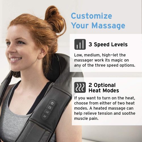  [아마존핫딜][아마존 핫딜] Etekcity Neck Back and Shoulder Massager with Heat for Muscles Pain Relief Relaxation, Deep Shiatsu Kneading Massage Pillow, 2-Year Warranty, Perfect Gift Idea