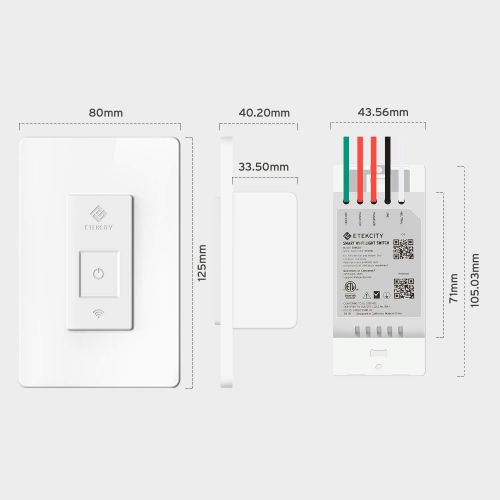  [아마존핫딜][아마존 핫딜] 3 Way Smart Light Switch by Etekcity, Works with Alexa and Google Home, Neutral Wire Required, 15A/1800W, ETL/FCC Listed, 2-Year Warranty (2 Pack)