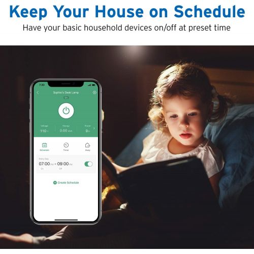  [아마존베스트]Etekcity 스마트 플러그, 마이크로소프트 홈과 IFTTT와 함께 작동, 쉬운 설치, 과열 보호 기능이 있는 에너지 모니터링 WiFi 콘센트, 허브 필요 없음, ETL 등록, FCC 인증, 2년 보증, 817915026489, 1200watts, 120 volts