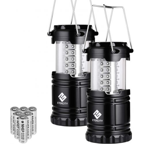  [아마존베스트]Etekcity 2 Pack Camping LED Lanterns Battery Operated Portable Flashlights Collapsible Camping Lights and Lanterns- Survival Kit for Emergency, Hurricane, Storms, Outage (CL10)