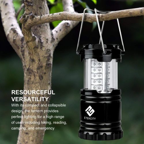  [아마존베스트]Etekcity 2 Pack Camping LED Lanterns Battery Operated Portable Flashlights Collapsible Camping Lights and Lanterns- Survival Kit for Emergency, Hurricane, Storms, Outage (CL10)