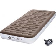 Etekcity Upgraded Camping Air Mattress, Queen Twin Airbed Height 9, Inflatable Bed Blow Up Mattress Raised Airbed with Rechargeable Pump, 2-Year Warranty, Storage Bag