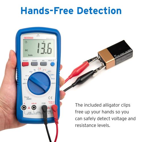  [아마존베스트]Etekcity Professional Digital Multimeter A1000, TRMS 6000 Counts Manual Auto Ranging, Measures Voltage, Current, Resistance, Frequency, Continuity, Capacitance, Diode Test, Tempera