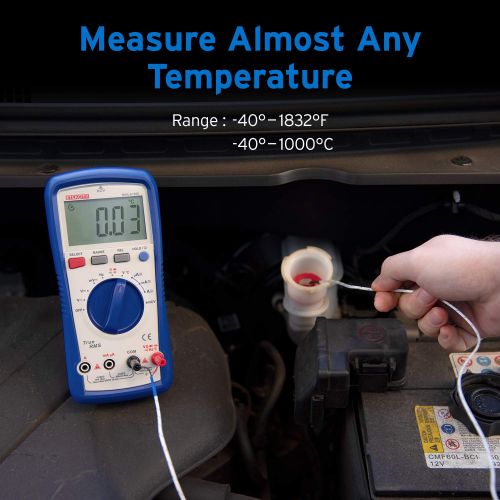  [아마존베스트]Etekcity Professional Digital Multimeter A1000, TRMS 6000 Counts Manual Auto Ranging, Measures Voltage, Current, Resistance, Frequency, Continuity, Capacitance, Diode Test, Tempera